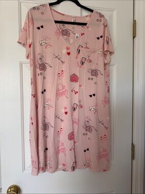 Soma shirt dress BE MINE PRETTY PINK
